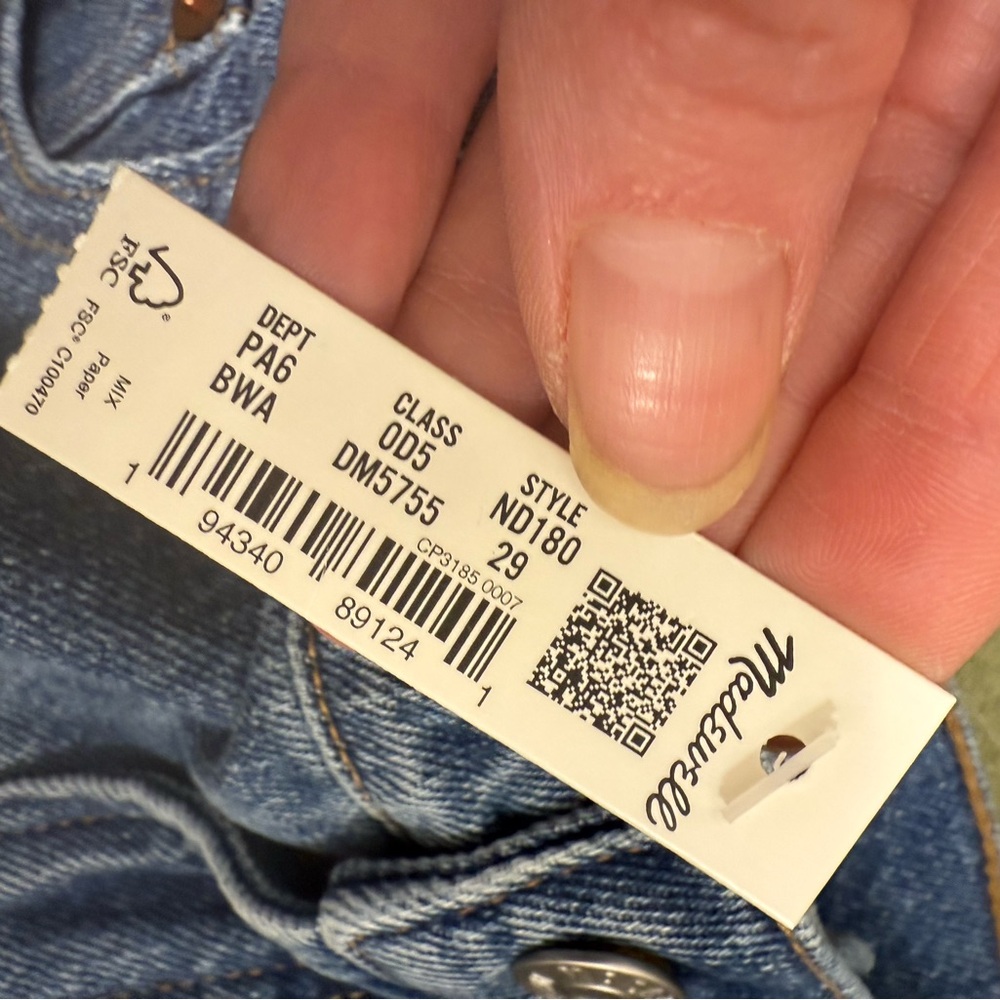 Madewell The Perfect Vintage Jean Short Size 29 NWT - Picture 9 of 9